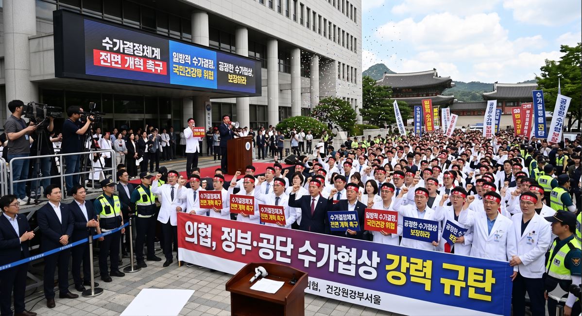 의협, 정부·공단 수가협상 강력 규탄…수가결정체계 전면 개혁 촉구