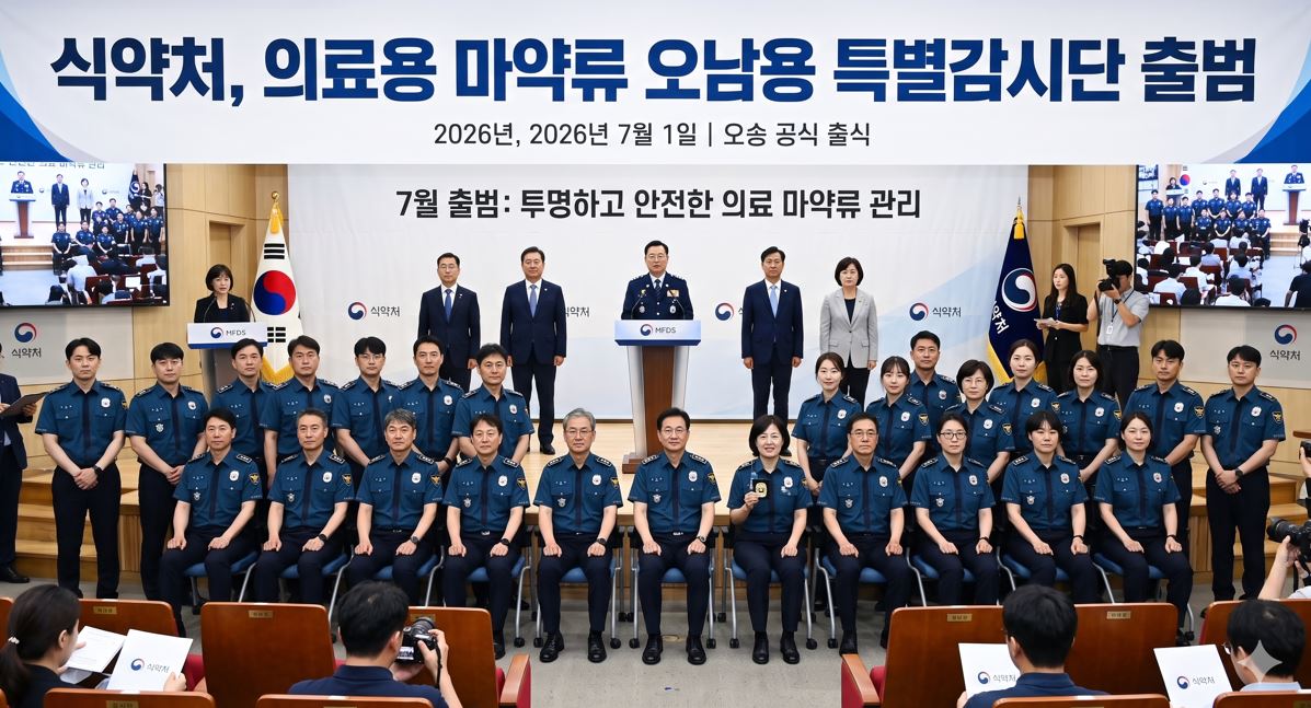 식약처, 의료용 마약류 오남용 특별감시단 7월 출범