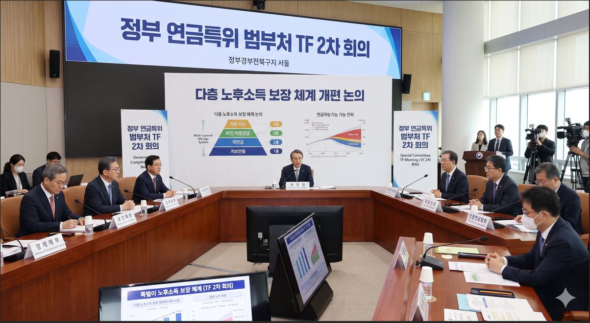 정부, 연금특위 범부처 TF 2차 회의…다층 노후소득 논의