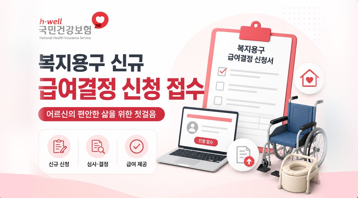 건보공단, 복지용구 신규 급여 신청 접수…27일부터 5일간