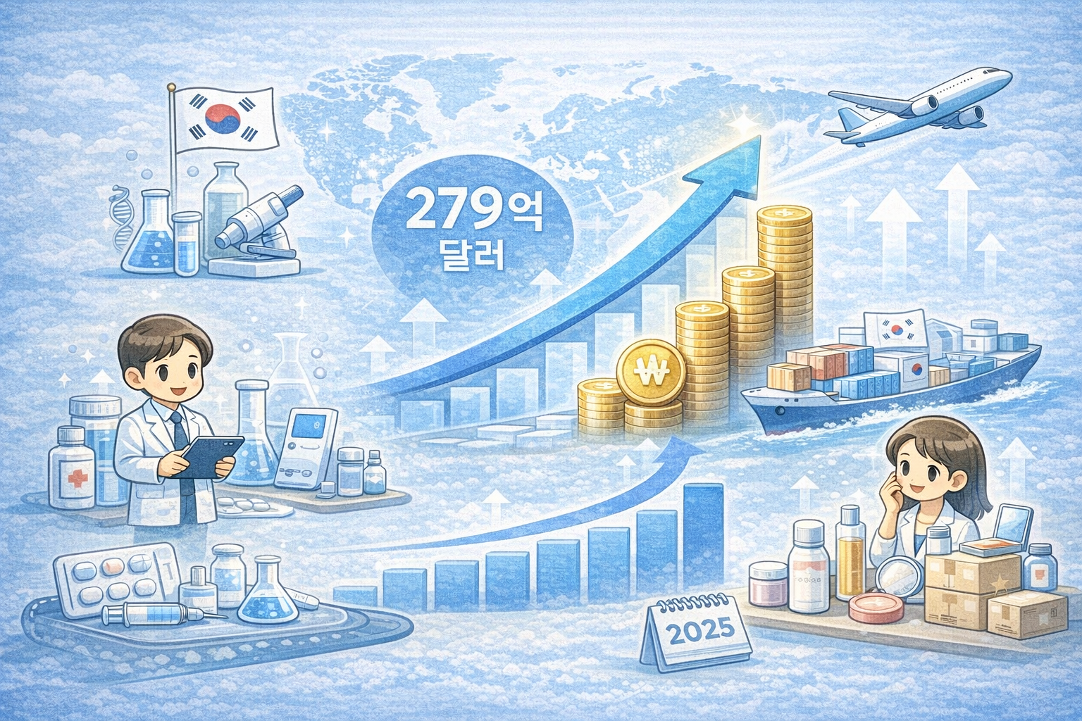 복지부, 바이오헬스 수출 279억달러 역대 최대