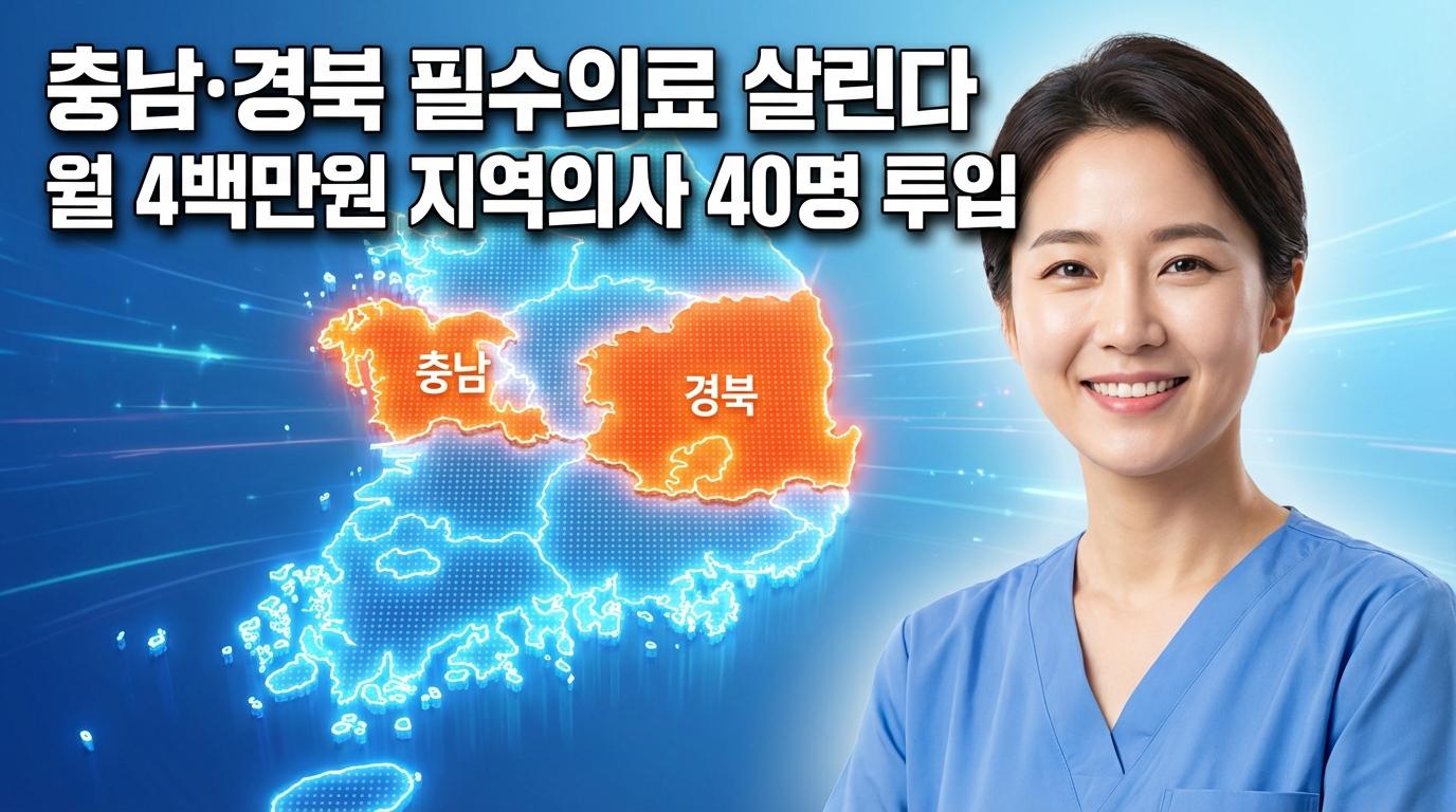 충남·경북 필수의료 살린다…월 4백만원 지역의사 40명 투입