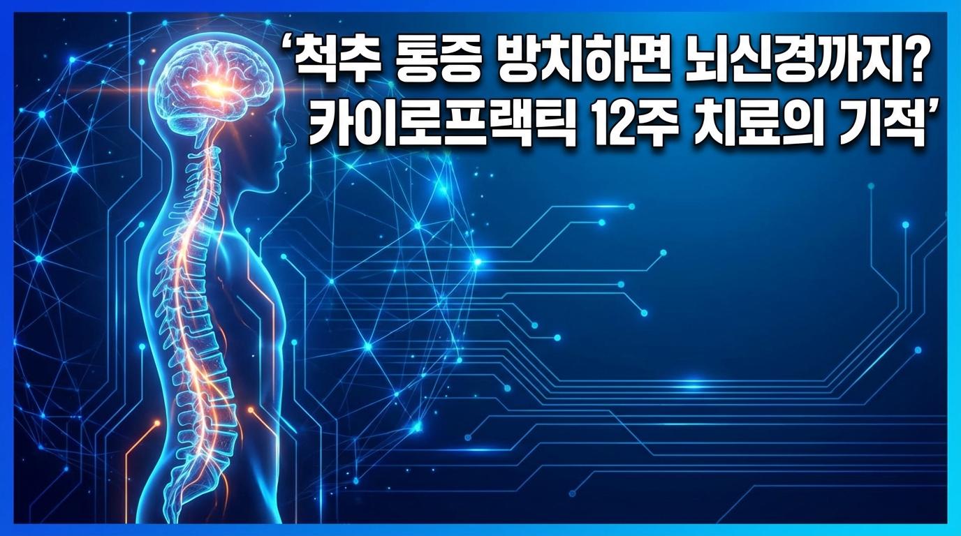 척추 통증 방치하면 뇌신경까지? 카이로프랙틱 12주 치료의 기적