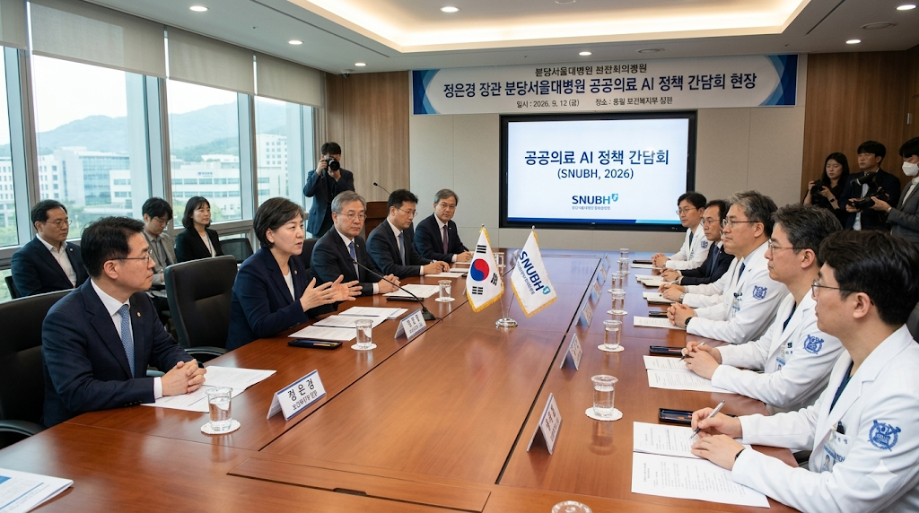 정은경 장관, 국립대병원과 공공의료 AI 확산 간담회 개최