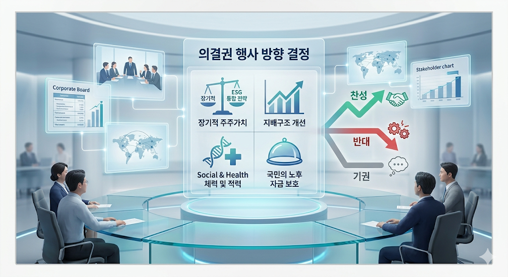 국민연금 수탁자책임 전문위원회 의결권 행사 방향 결정