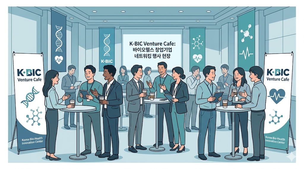K-BIC 벤처카페 바이오헬스 창업기업 네트워킹 행사 현장
