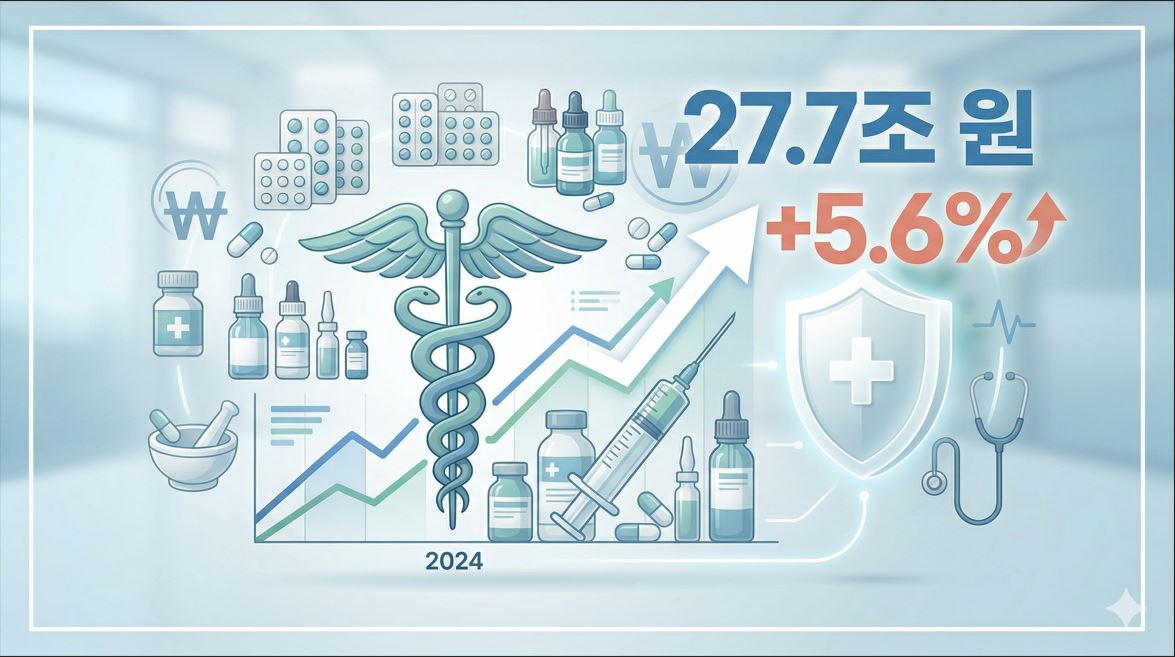건보공단, 2024년 건강보험 약품비 27.7조 원…전년비 5.6% 증가