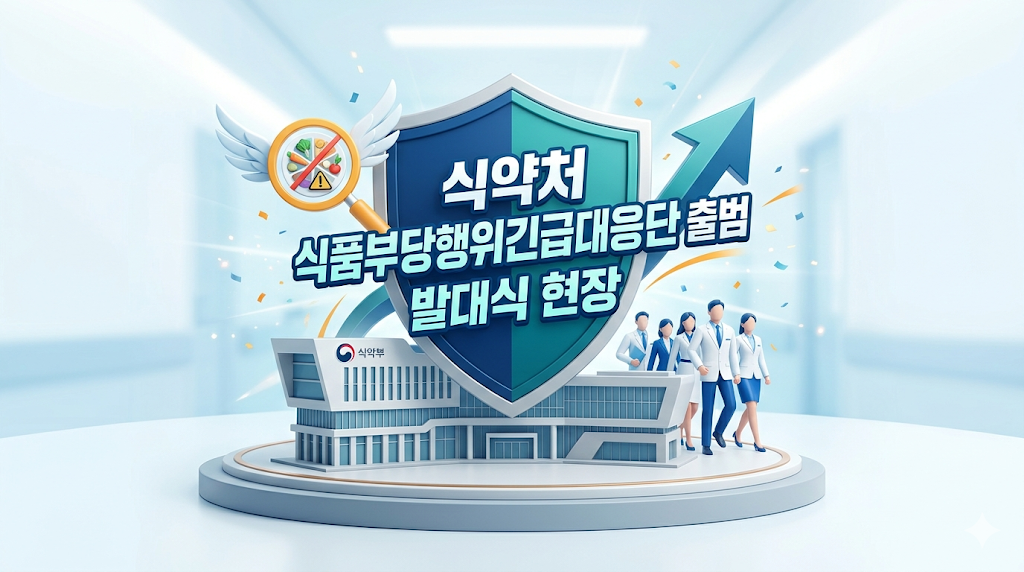식약처 식품부당행위긴급대응단 출범 발대식 현장
