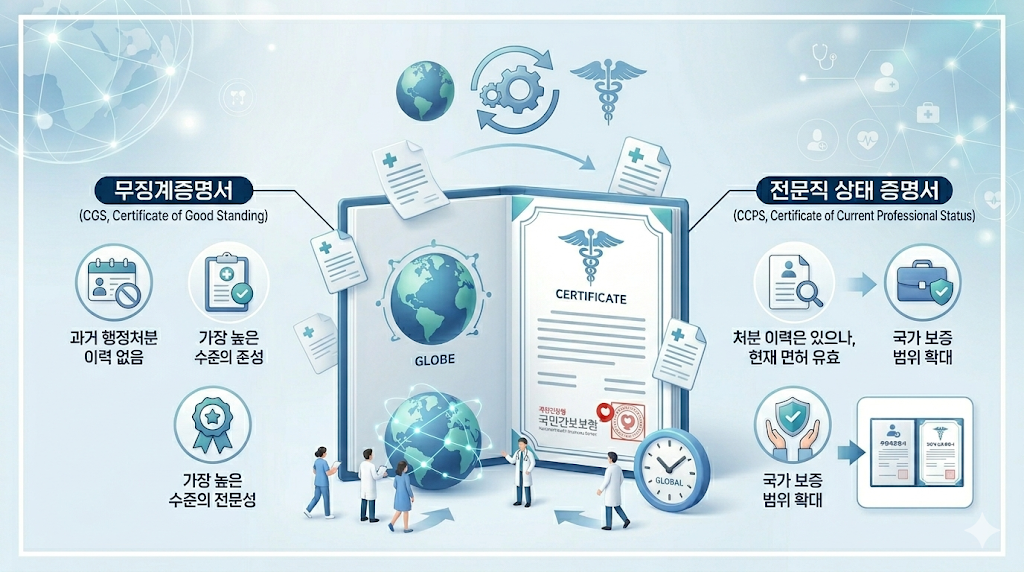보건의료인 해외진출 면허자격 증명 발급규정 개정 안내