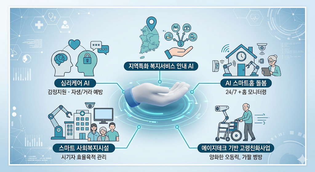 복지부 AI 응용제품 신속 상용화 지원사업 복지돌봄 5개 분야