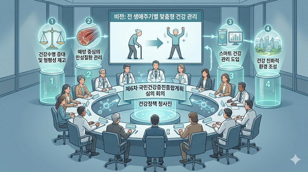 제6차 국민건강증진종합계획 심의 회의 건강정책 청사진