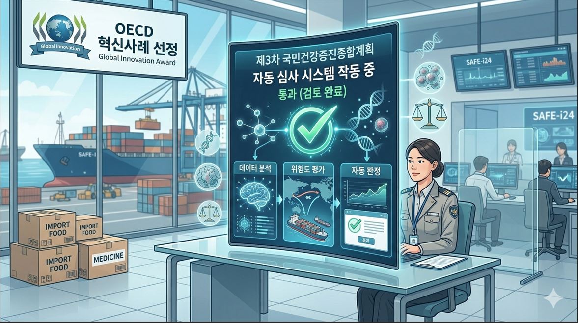 식약처 '수입안전 전자심사24', OECD 정부 혁신사례 선정