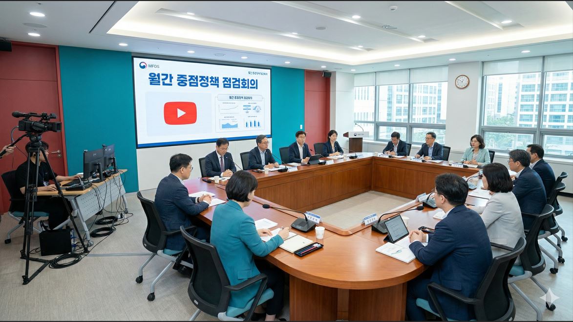 식약처, 월간 중점정책 회의 유튜브 공개…정책 투명성 강화