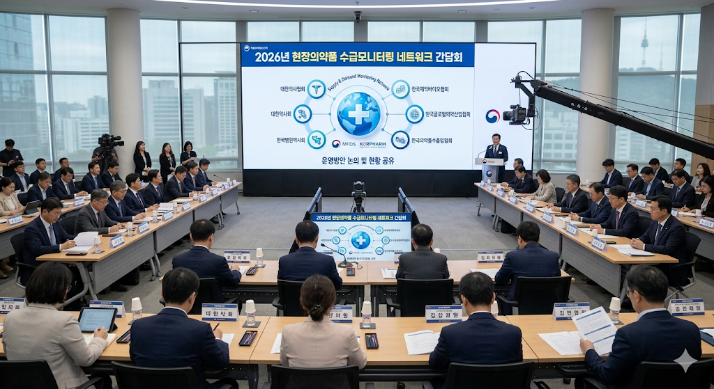 식약처 의약품 수급 모니터링 네트워크 간담회 현장
