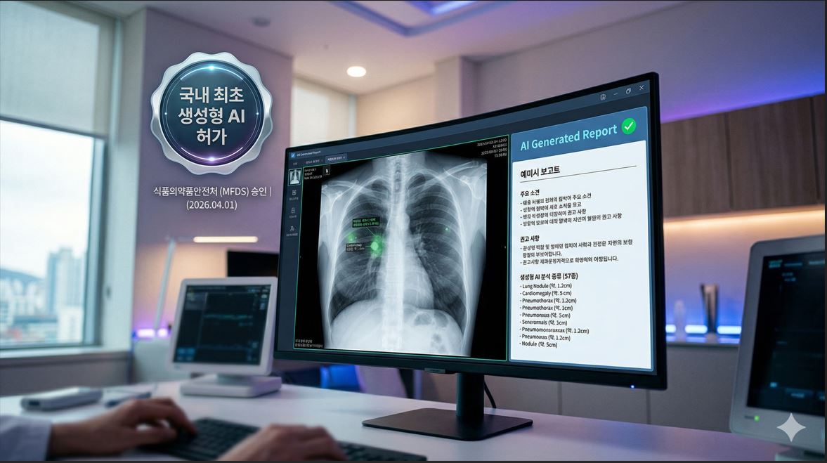 식약처, 국내 최초 생성형 AI 디지털의료기기 허가…예비소견서 자동 생성
