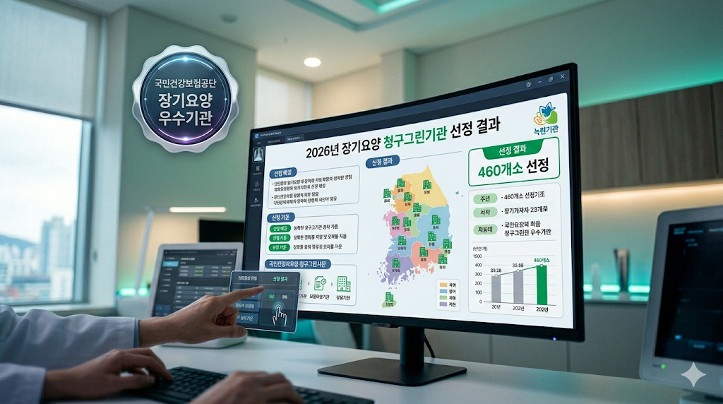건보공단 2026년 장기요양 청구그린기관 460개소 선정