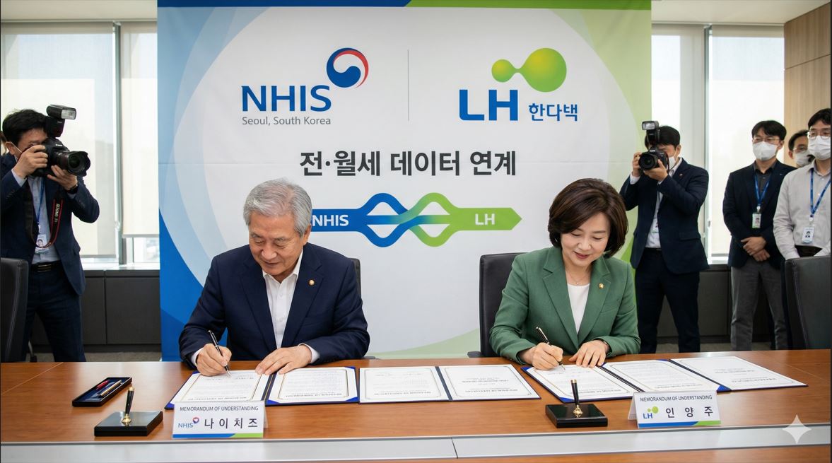 건보공단-LH, 임대주택 전·월세 데이터 연계…보험료 산정 개선