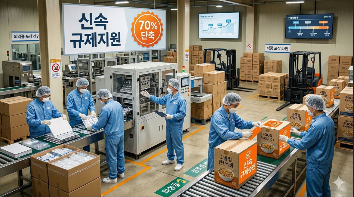 식약처, 포장재 수급 위기 대응…허가변경 70% 단축·스티커 부착 허용