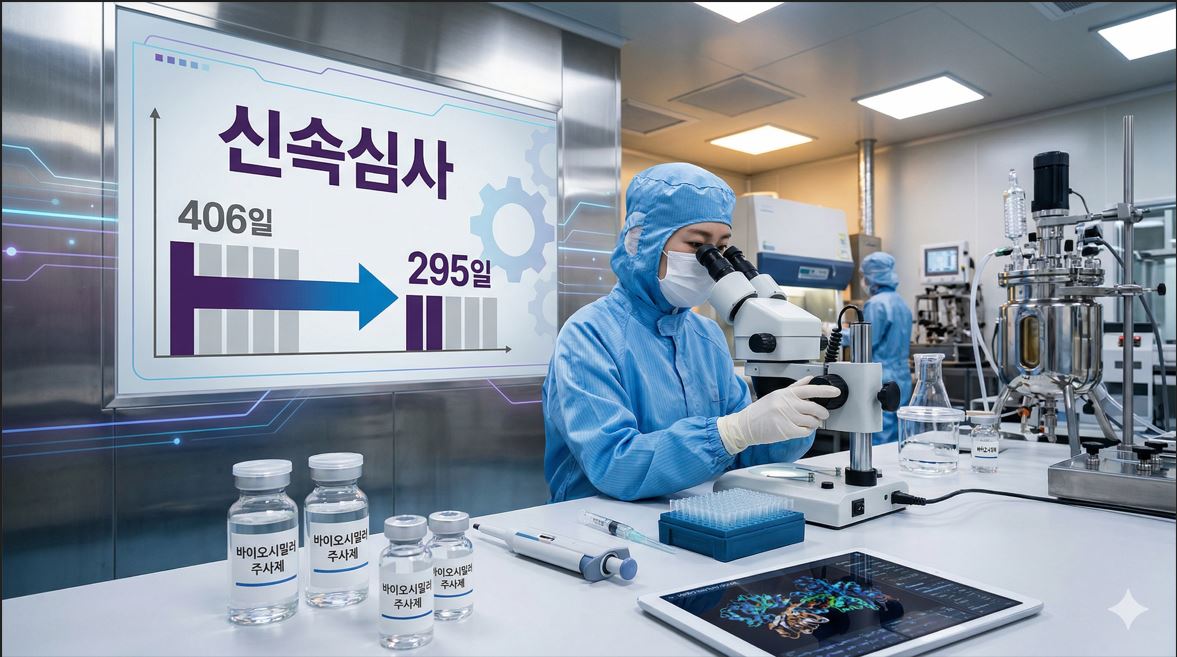 식약처, 바이오시밀러 신속심사 근거 마련…허가기간 295일로 단축