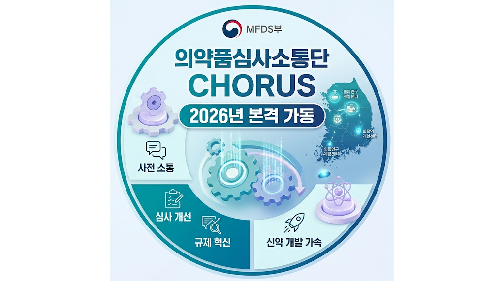 식약처 의약품심사소통단 CHORUS 2026년 본격 가동 안내