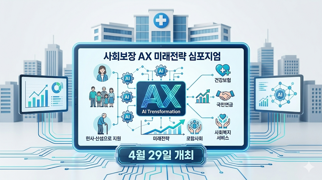 사회보장 AX 미래전략 심포지엄 4월 29일 개최 안내