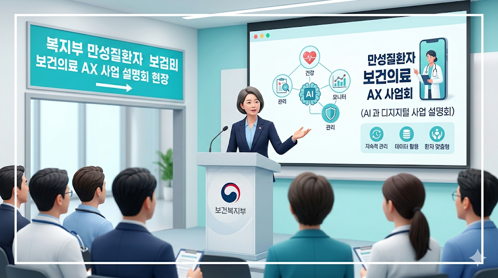 복지부 만성질환자 보건의료 AX 사업설명회 현장