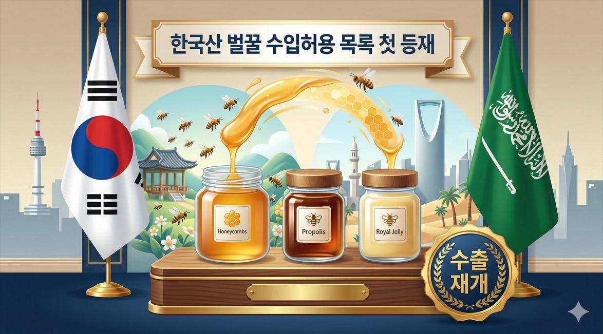 식약처, 한국산 벌꿀 사우디 수입허용 목록 첫 등재…수출문 열려