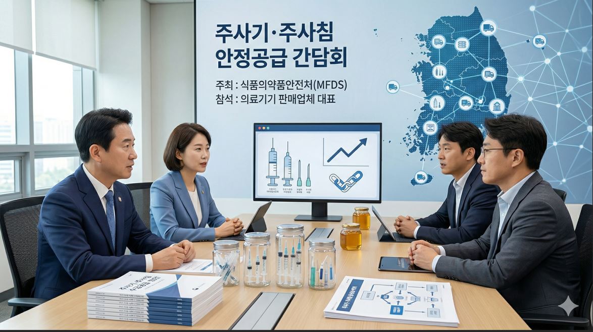 식약처, 주사기·주사침 안정공급 위해 판매업체 15곳과 간담회