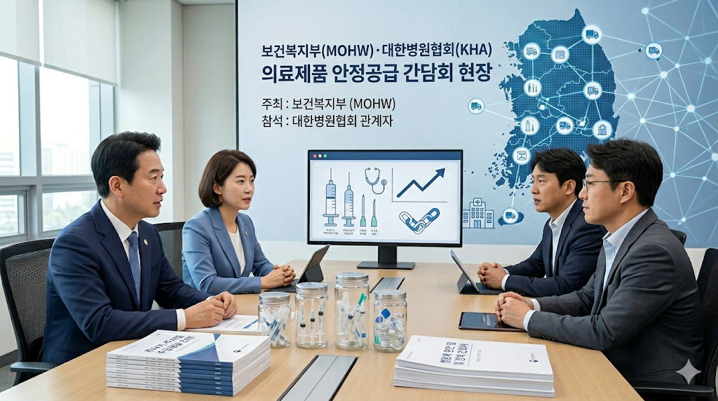 복지부 대한병원협회 의료제품 안정공급 간담회 현장