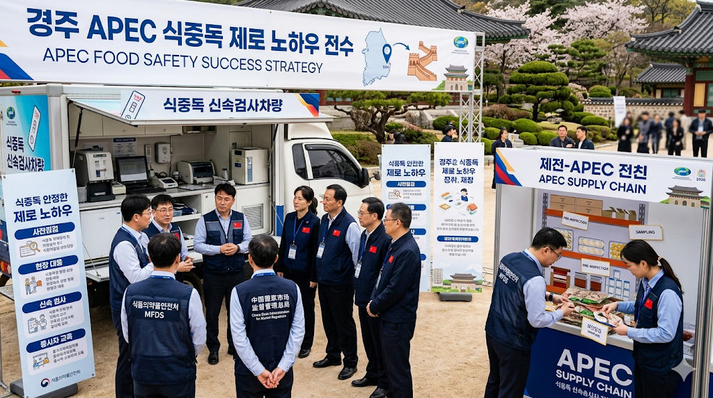 식약처 경주 APEC 식중독 제로 노하우 중국 전수 방한