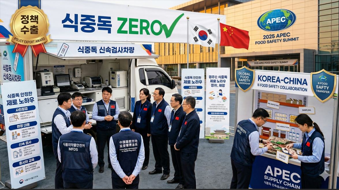 식약처, 경주 APEC '식중독 제로' 노하우 중국에 전수…정책 수출