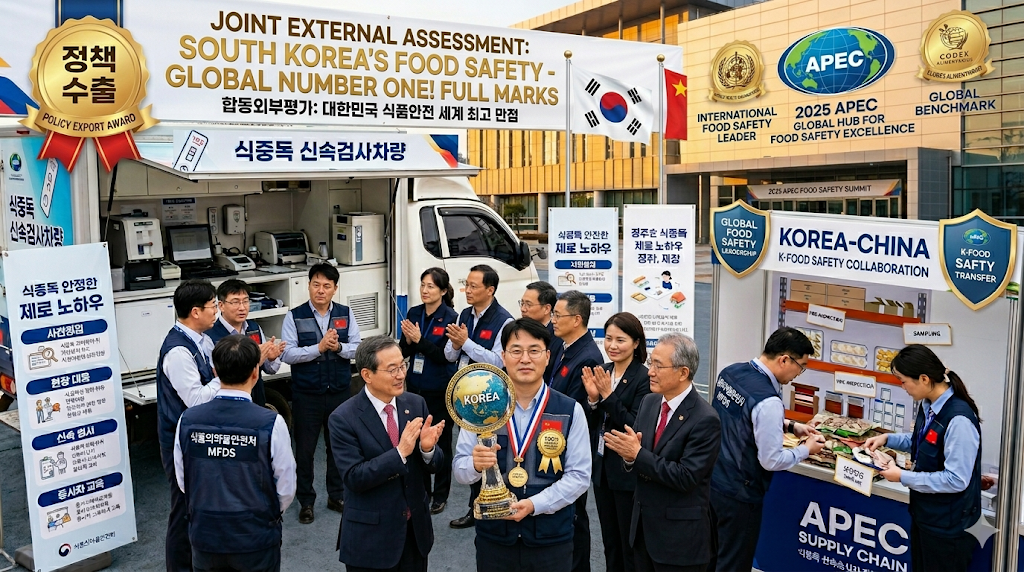 합동외부평가 대한민국 식품안전 세계 최고 만점