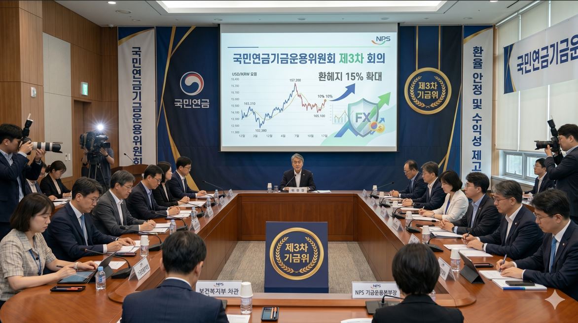 국민연금 기금위, 환헤지 비율 15% 확대…대외 불확실성 대응