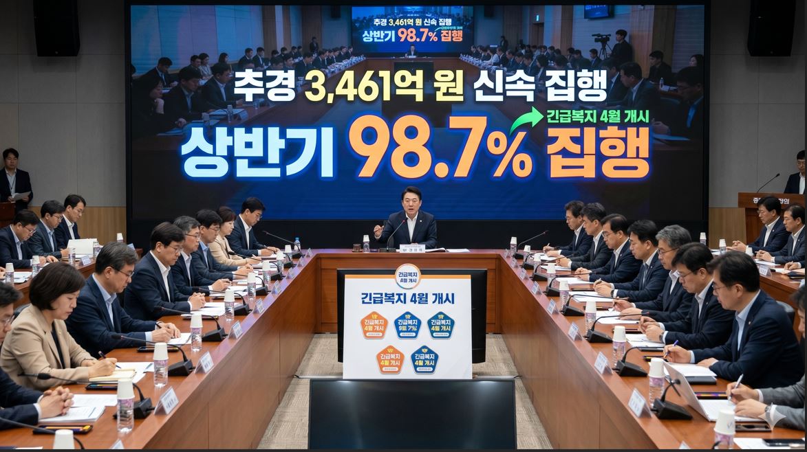 복지부, 추경 3,461억 원 상반기 98.7% 집행…신속 지원 박차