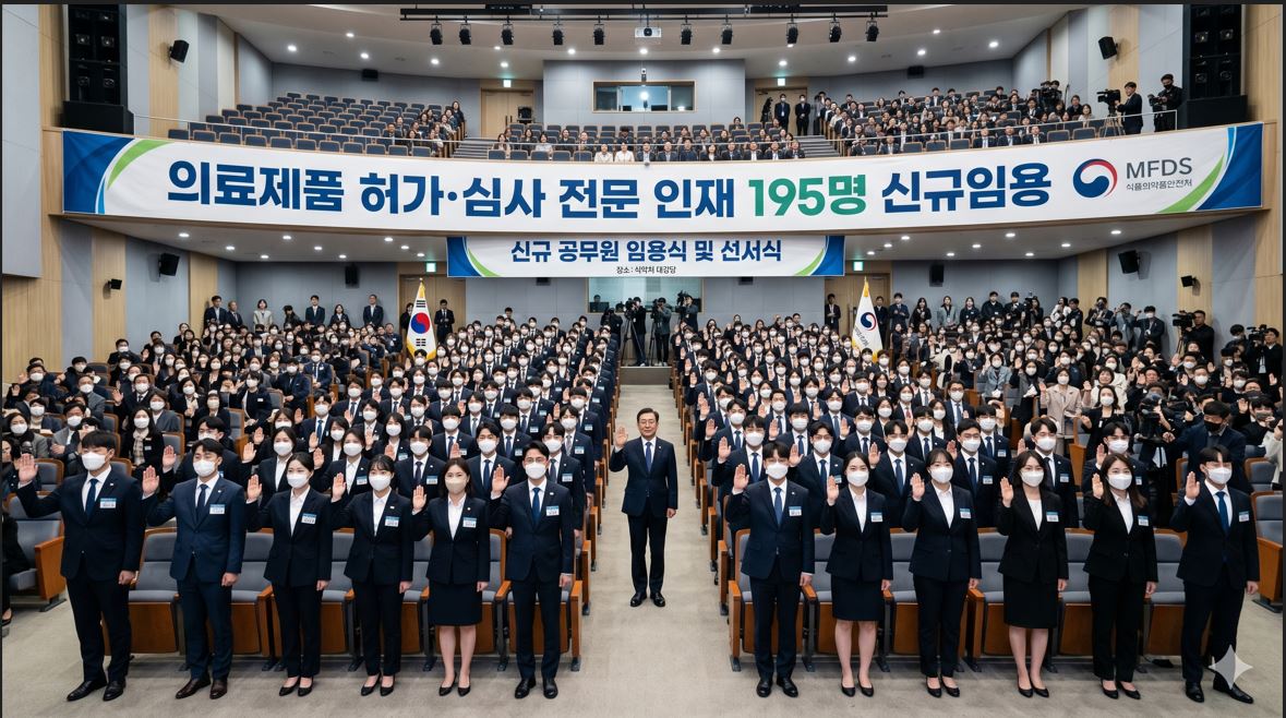 식약처, 의료제품 허가·심사 전문 인재 195명 신규임용…역대 최대