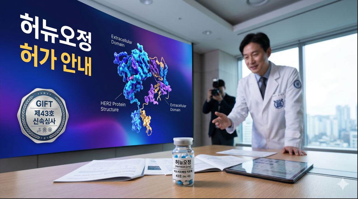 식약처, 비소세포폐암 희귀의약품 '허뉴오정' 신속심사 허가