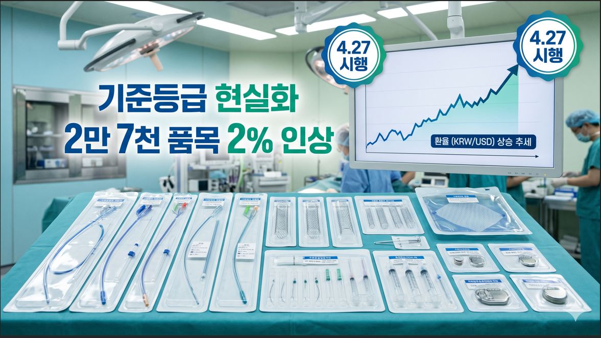 복지부, 치료재료 환율기준 현실화…2만 7천 품목 수가 2% 인상