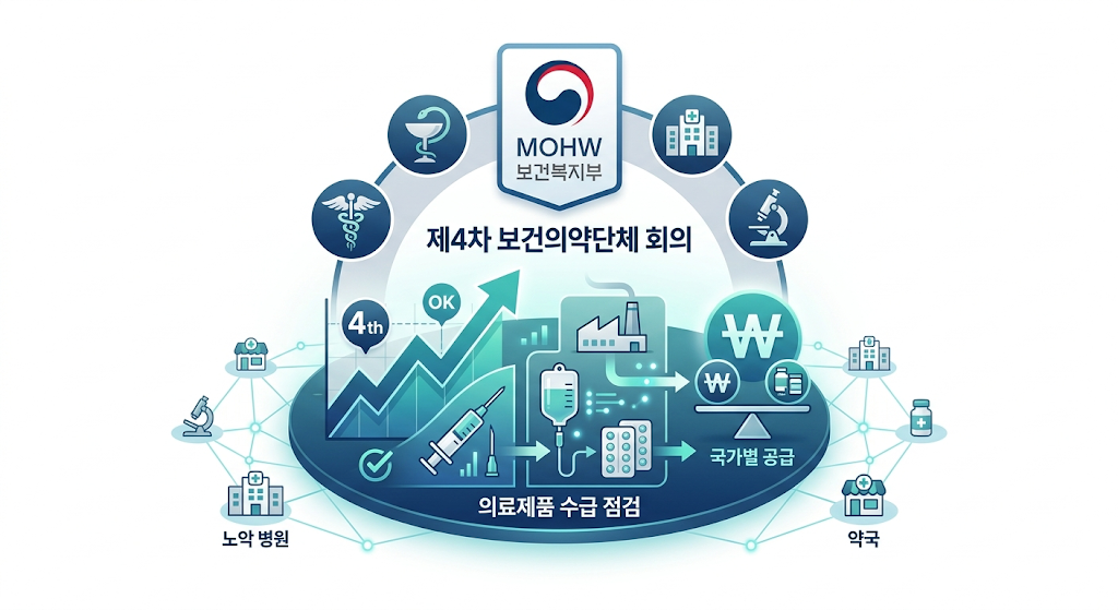 복지부 제4차 보건의약단체 회의 의료제품 수급 점검