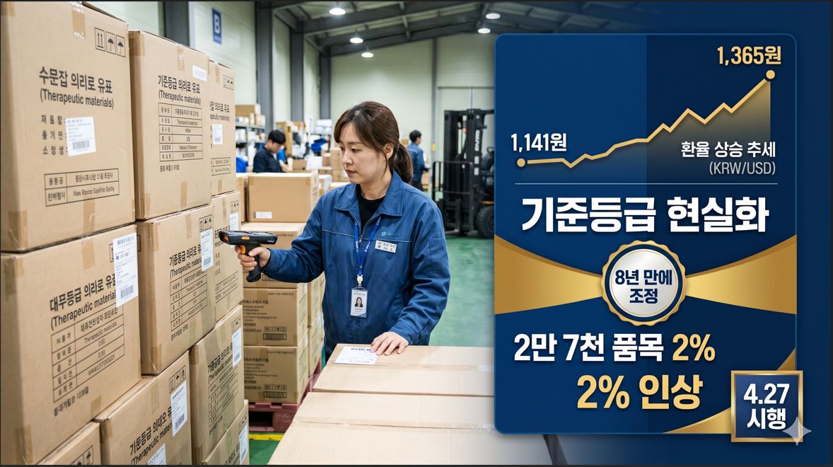 복지부, 고환율 시대 치료재료 공급 안정화…27일부터 수가 인상 시행