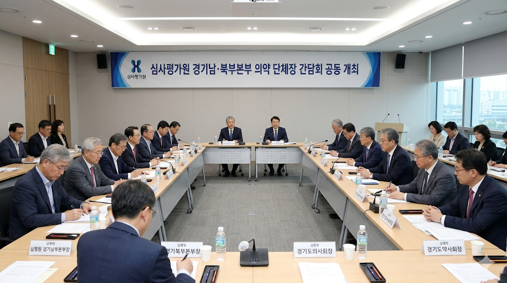 심평원 경기남북부본부 의약단체장 간담회 공동 개최 현장