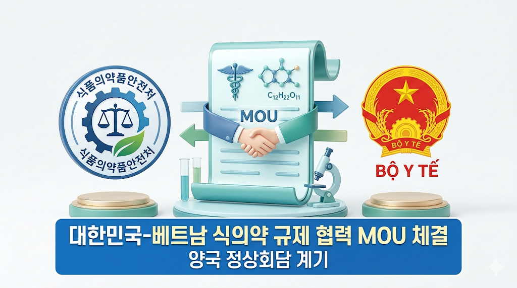 식약처 베트남 보건부 식의약 규제 협력 MOU 체결 정상회담