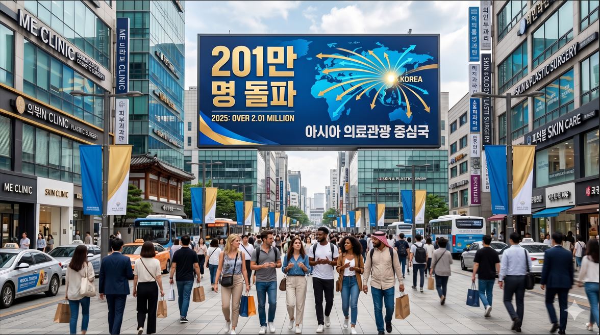 2025년 외국인 환자 201만 명 돌파…아시아 의료관광 중심국 도약