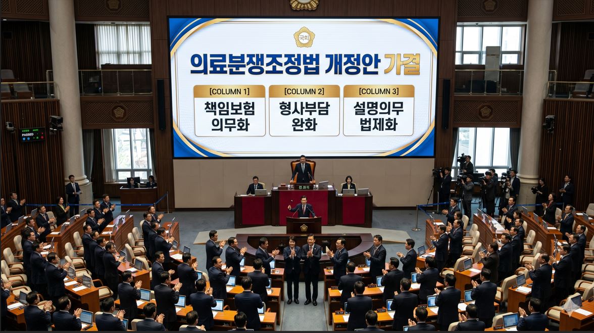 의료분쟁조정법 국회 통과…책임보험 의무·필수의료 형사부담 완화