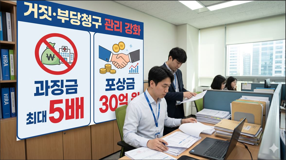 복지부, 건강보험 거짓·부당청구 현지조사 강화…과징금 5배·포상금 30억