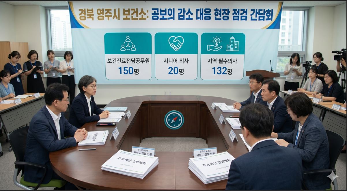 정은경 장관, 영주 찾아 공보의 감소 대응 추경예산 집행계획 점검