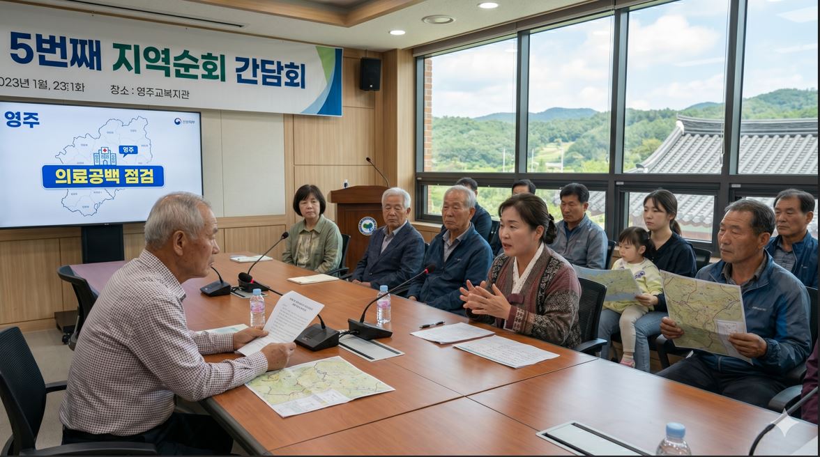 정은경 장관, 영주 주민과 의료공백 심층 간담회…5번째 지역순회