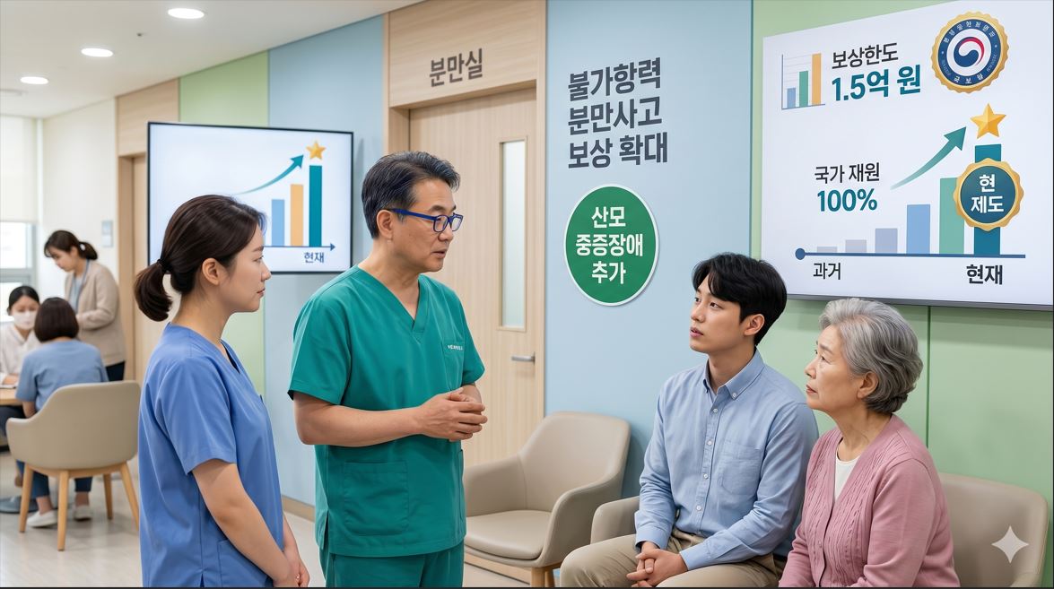 불가항력 분만사고 국가 보상, '산모 중증장애'까지 확대…보상한도 1.5억