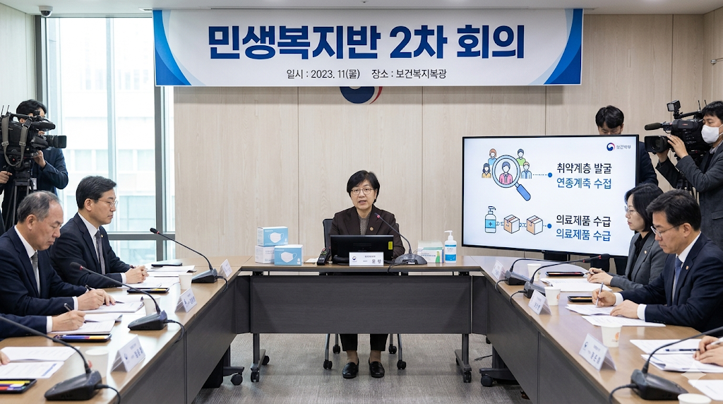정은경 장관 민생복지반 2차 회의 취약계층 발굴 의료제품 수급