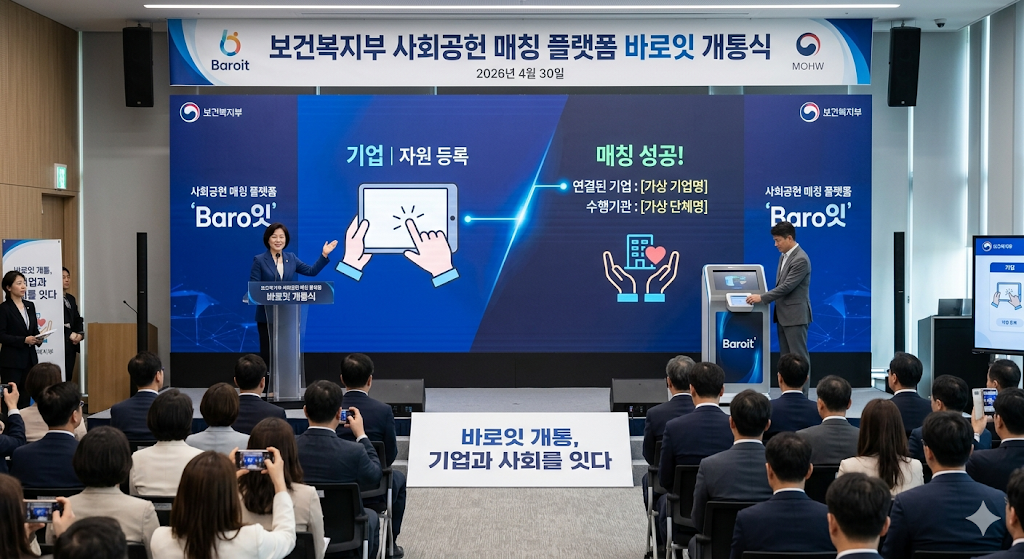 복지부 사회공헌 매칭 플랫폼 바로잇 4.30 개통 기업 연결
