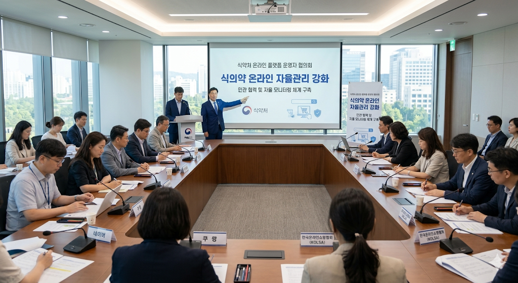 식약처 온라인 플랫폼 운영자 협의회 식의약 자율관리 강화